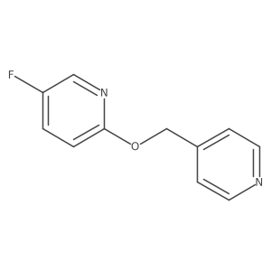 5-Fluoro-2-[(pyridin-4-yl)methoxy]pyridine结构式