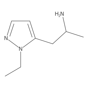(2R)-1-(1-ethyl-1H-pyrazol-5-yl)propan-2-amine Structure