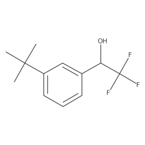 (1R)-1-(3-tert-butylphenyl)-2,2,2-trifluoroethan-1-ol结构式