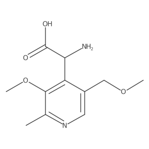 2-Amino-2-[3-methoxy-5-(methoxymethyl)-2-methylpyridin-4-yl]acetic acid Structure