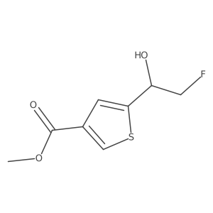 Methyl 5-(2-fluoro-1-hydroxyethyl)thiophene-3-carboxylate结构式