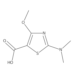 2-(Dimethylamino)-4-methoxy-1,3-thiazole-5-carboxylic acid结构式