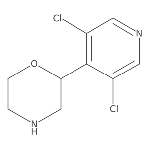 2-(3,5-Dichloropyridin-4-yl)morpholine Structure