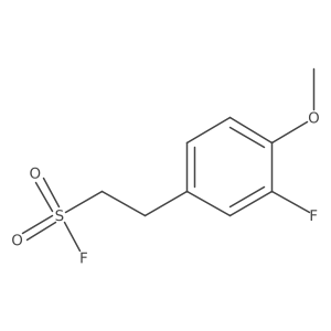2-(3-Fluoro-4-methoxyphenyl)ethane-1-sulfonyl fluoride结构式