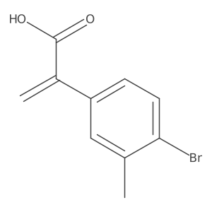 2-(4-Bromo-3-methylphenyl)prop-2-enoic acid Structure