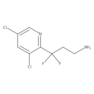 3-(3,5-Dichloropyridin-2-yl)-3,3-difluoropropan-1-amine结构式
