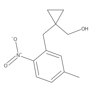 {1-[(5-Methyl-2-nitrophenyl)methyl]cyclopropyl}methanol结构式