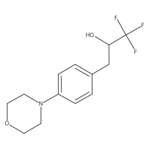 1,1,1-Trifluoro-3-[4-(morpholin-4-yl)phenyl]propan-2-ol结构式
