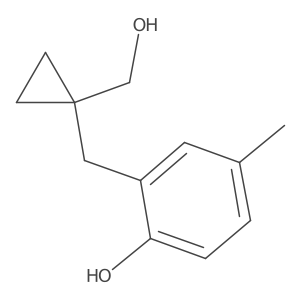 2-{[1-(Hydroxymethyl)cyclopropyl]methyl}-4-methylphenol Structure
