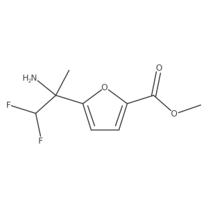 Methyl 5-(2-amino-1,1-difluoropropan-2-yl)furan-2-carboxylate结构式