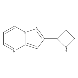 2-{Pyrazolo[1,5-a]pyrimidin-2-yl}azetidine结构式