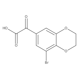 2-(8-Bromo-2,3-dihydro-1,4-benzodioxin-6-yl)-2-oxoacetic acid结构式