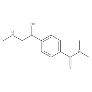 4-[1-hydroxy-2-(methylamino)ethyl]-N,N-dimethylbenzamide Structure