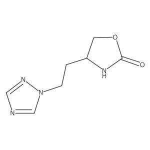 4-[2-(1H-1,2,4-triazol-1-yl)ethyl]-1,3-oxazolidin-2-one Structure