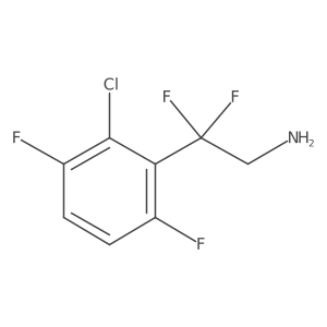 2-(2-Chloro-3,6-difluorophenyl)-2,2-difluoroethan-1-amine结构式