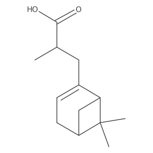 3-{6,6-Dimethylbicyclo[3.1.1]hept-2-en-2-yl}-2-methylpropanoic acid Structure