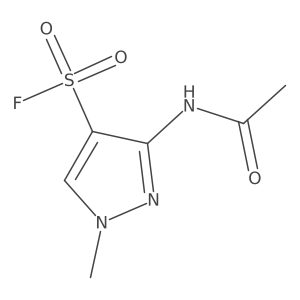 3-acetamido-1-methyl-1H-pyrazole-4-sulfonyl fluoride结构式