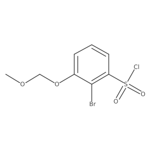 2-Bromo-3-(methoxymethoxy)benzene-1-sulfonyl chloride Structure
