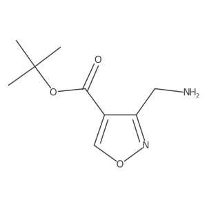 Tert-butyl 3-(aminomethyl)-1,2-oxazole-4-carboxylate Structure