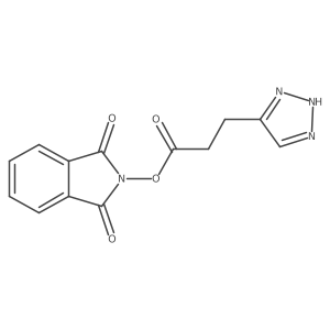 1,3-dioxo-2,3-dihydro-1H-isoindol-2-yl 3-(1H-1,2,3-triazol-4-yl)propanoate结构式