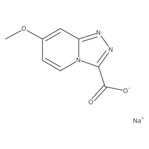 Sodium 7-methoxy-[1,2,4]triazolo[4,3-a]pyridine-3-carboxylate结构式
