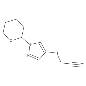 4-Prop-2-ynyloxy-1-(tetrahydropyran-2-yl)-1H-pyrazole结构式