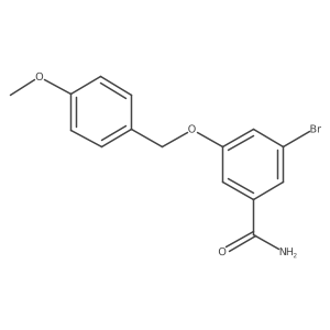 3-BRomo-5-[(4-methoxyphenyl)methoxy]benzamide Structure