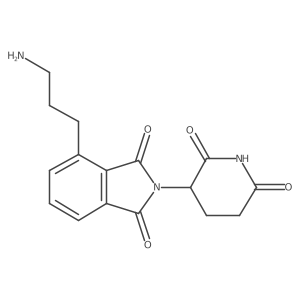 4-(3-Aminopropyl)-2-(2,6-dioxo-3-piperidyl)isoindoline-1,3-dione结构式