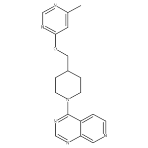 4-(4-(((6-Methylpyrimidin-4-yl)oxy)methyl)piperidin-1-yl)pyrido[3,4-d]pyrimidine Structure