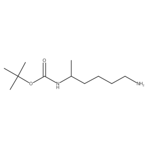 tert-butyl N-[(2S)-6-aminohexan-2-yl]carbamate结构式