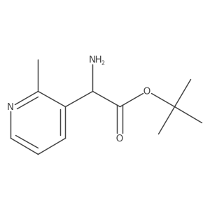 tert-Butyl 2-amino-2-(2-methylpyridin-3-yl)acetate结构式