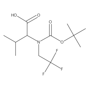 (2S)-2-{[(tert-butoxy)carbonyl](2,2,2-trifluoroethyl)amino}-3-methylbutanoic acid Structure