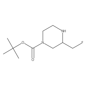 tert-Butyl (S)-3-(fluoromethyl)piperazine-1-carboxylate Structure