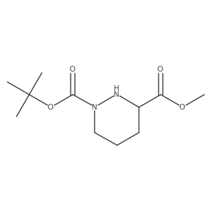 1-(tert-Butyl) 3-methyl (R)-tetrahydropyridazine-1,3(2H)-dicarboxylate结构式