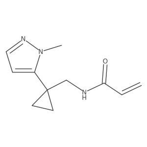 N-((1-(1-Methyl-1H-pyrazol-5-yl)cyclopropyl)methyl)acrylamide结构式