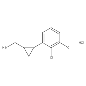 [2-(2,3-Dichlorophenyl)cyclopropyl]methanamine hydrochloride结构式