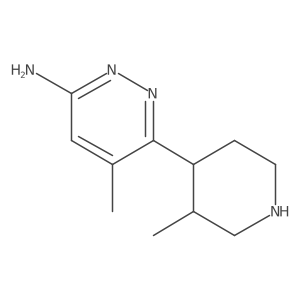 5-methyl-6-[(3R,4R)-3-methyl-4-piperidyl]pyridazin-3-amine Structure