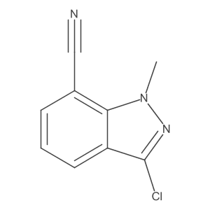 1H-Indazole-7-carbonitrile, 3-chloro-1-methyl- Structure