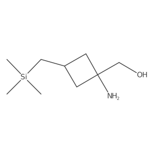 {1-Amino-3-[(trimethylsilyl)methyl]cyclobutyl}methanol结构式