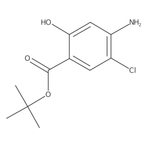 Tert-butyl 4-amino-5-chloro-2-hydroxybenzoate Structure