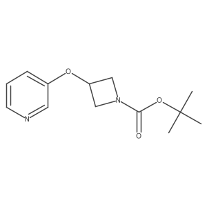 Tert-butyl 3-(pyridin-3-yloxy)azetidine-1-carboxylate结构式