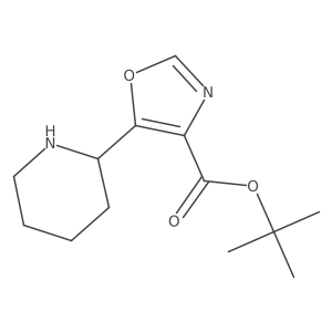 Tert-butyl 5-(piperidin-2-yl)-1,3-oxazole-4-carboxylate Structure
