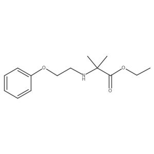 Ethyl 2-methyl-2-[(2-phenoxyethyl)amino]propanoate结构式