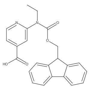 2-[ethyl({[(9H-fluoren-9-yl)methoxy]carbonyl})amino]pyridine-4-carboxylic acid结构式