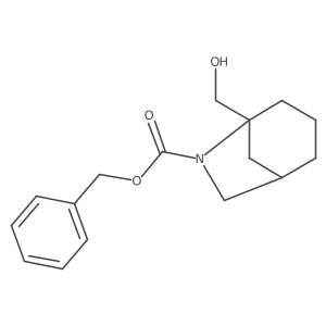 benzyl (1S,5R)-5-(hydroxymethyl)-6-azabicyclo[3.2.1]octane-6-carboxylate结构式