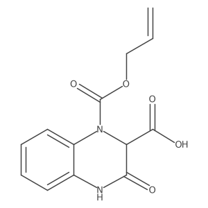 3-Oxo-1-[(prop-2-en-1-yloxy)carbonyl]-1,2,3,4-tetrahydroquinoxaline-2-carboxylic acid结构式