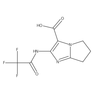 2-(2,2,2-trifluoroacetamido)-5H,6H,7H-pyrrolo[1,2-a]imidazole-3-carboxylic acid结构式