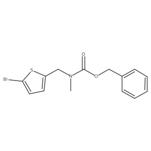 benzyl N-[(5-bromothiophen-2-yl)methyl]-N-methylcarbamate结构式