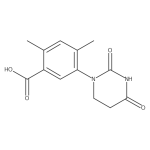 5-(2,4-Dioxohexahydropyrimidin-1-yl)-2,4-dimethyl-benzoic acid结构式