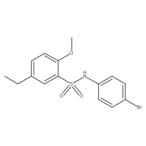 N-(4-bromophenyl)-5-ethyl-2-methoxybenzenesulfonamide结构式